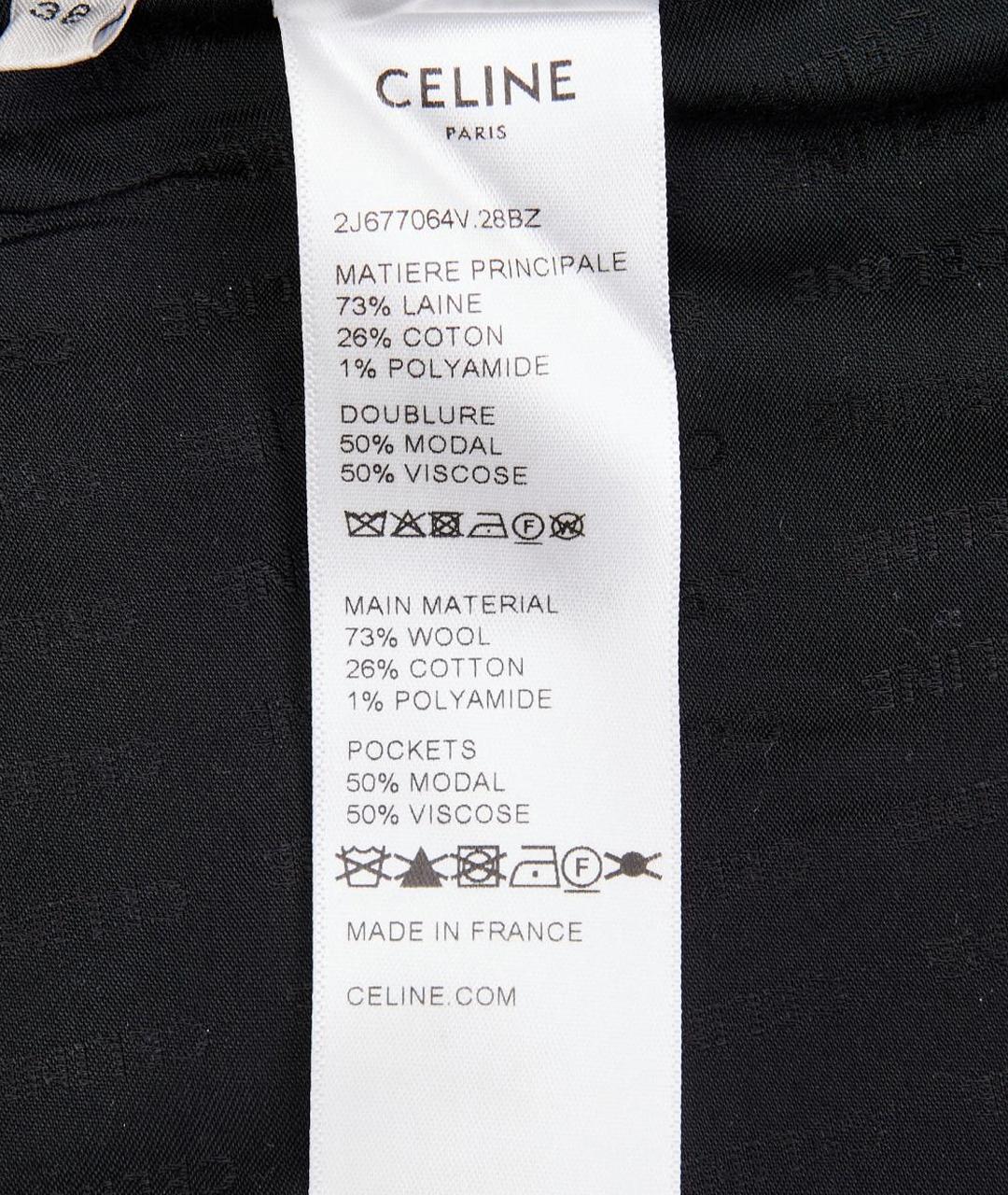 CELINE Коричневая шерстяная юбка мини, фото 8