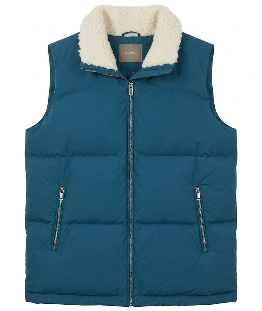 12 STOREEZ Синий полиэстеровый жилет, фото 1