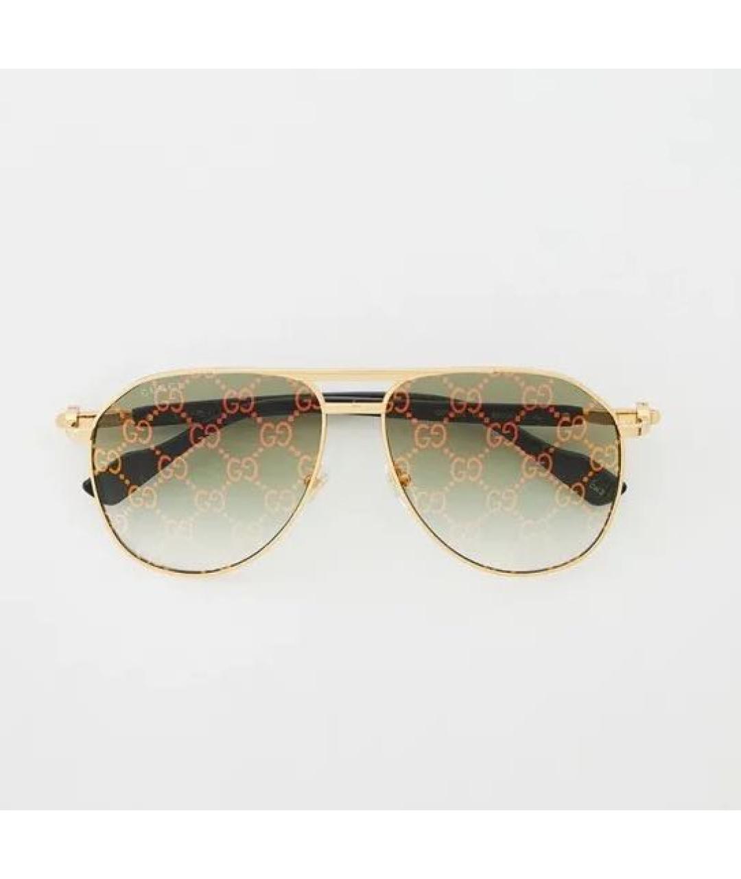 GUCCI Мульти металлические солнцезащитные очки, фото 6