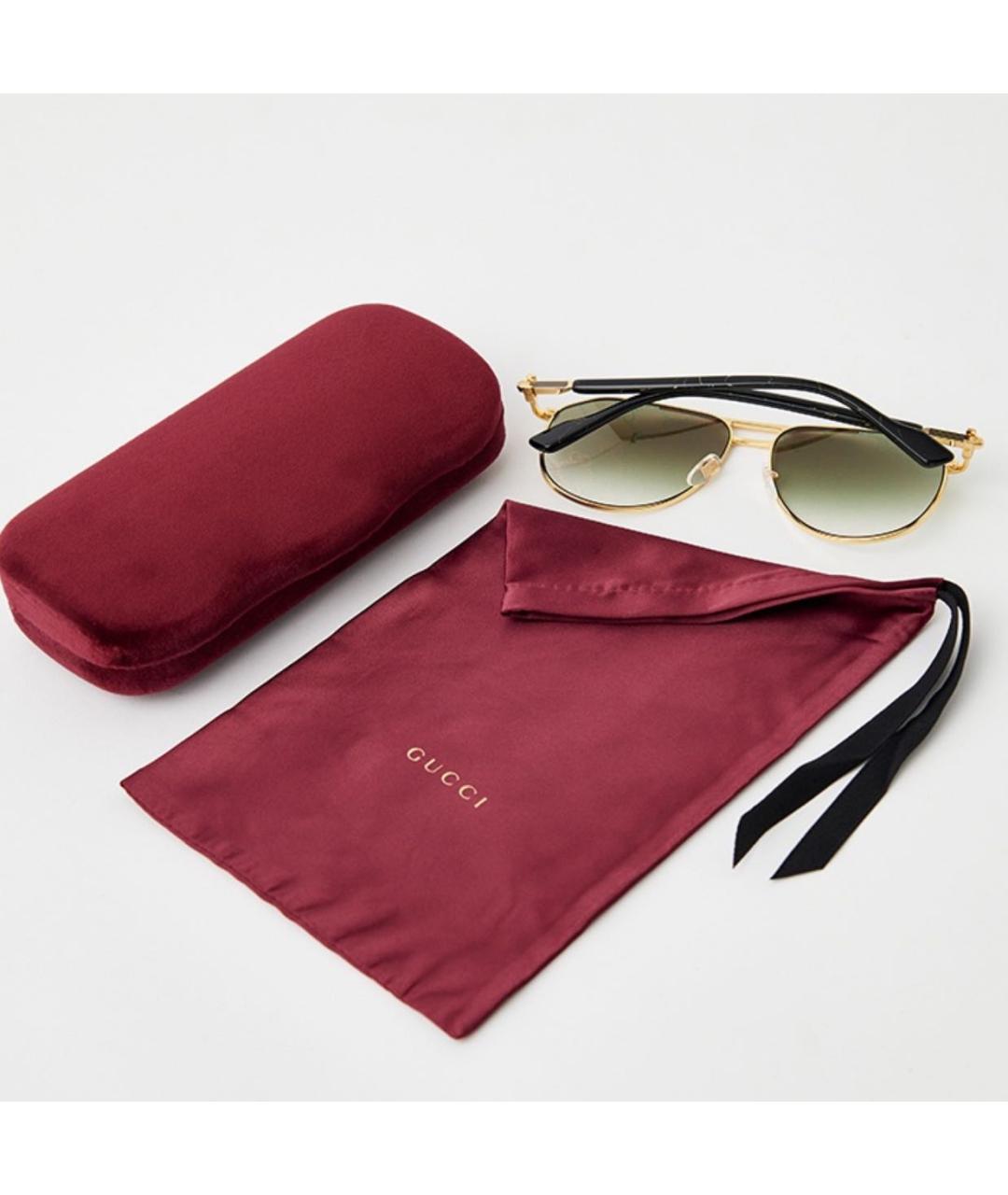 GUCCI Мульти металлические солнцезащитные очки, фото 5