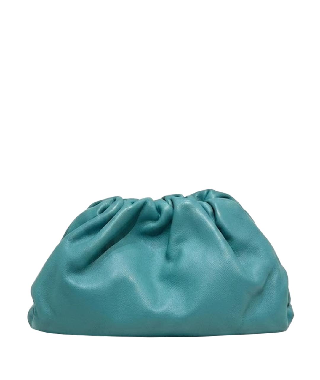 BOTTEGA VENETA Бирюзовая кожаная сумка через плечо, фото 1