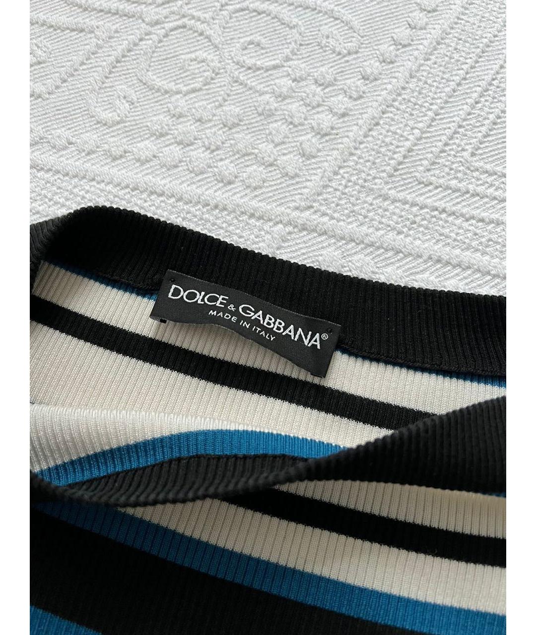 DOLCE&GABBANA Мульти шелковый джемпер / свитер, фото 3