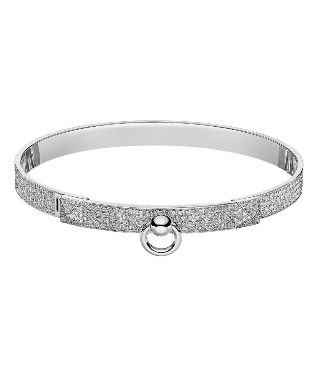 HERMES Серебрянный браслет из белого золота, фото 1