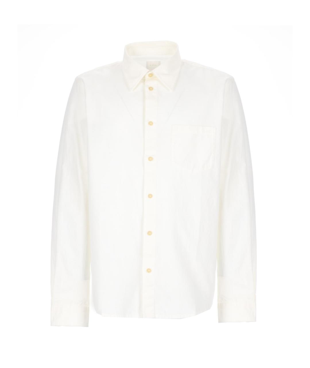 A.P.C. Белая хлопковая кэжуал рубашка, фото 1