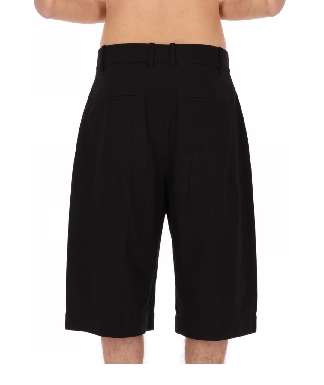 STUDIO NICHOLSON Черные хлопковые шорты, фото 2