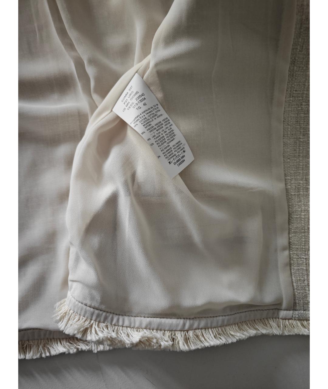 SEVENTY Белый твидовый жакет/пиджак, фото 7