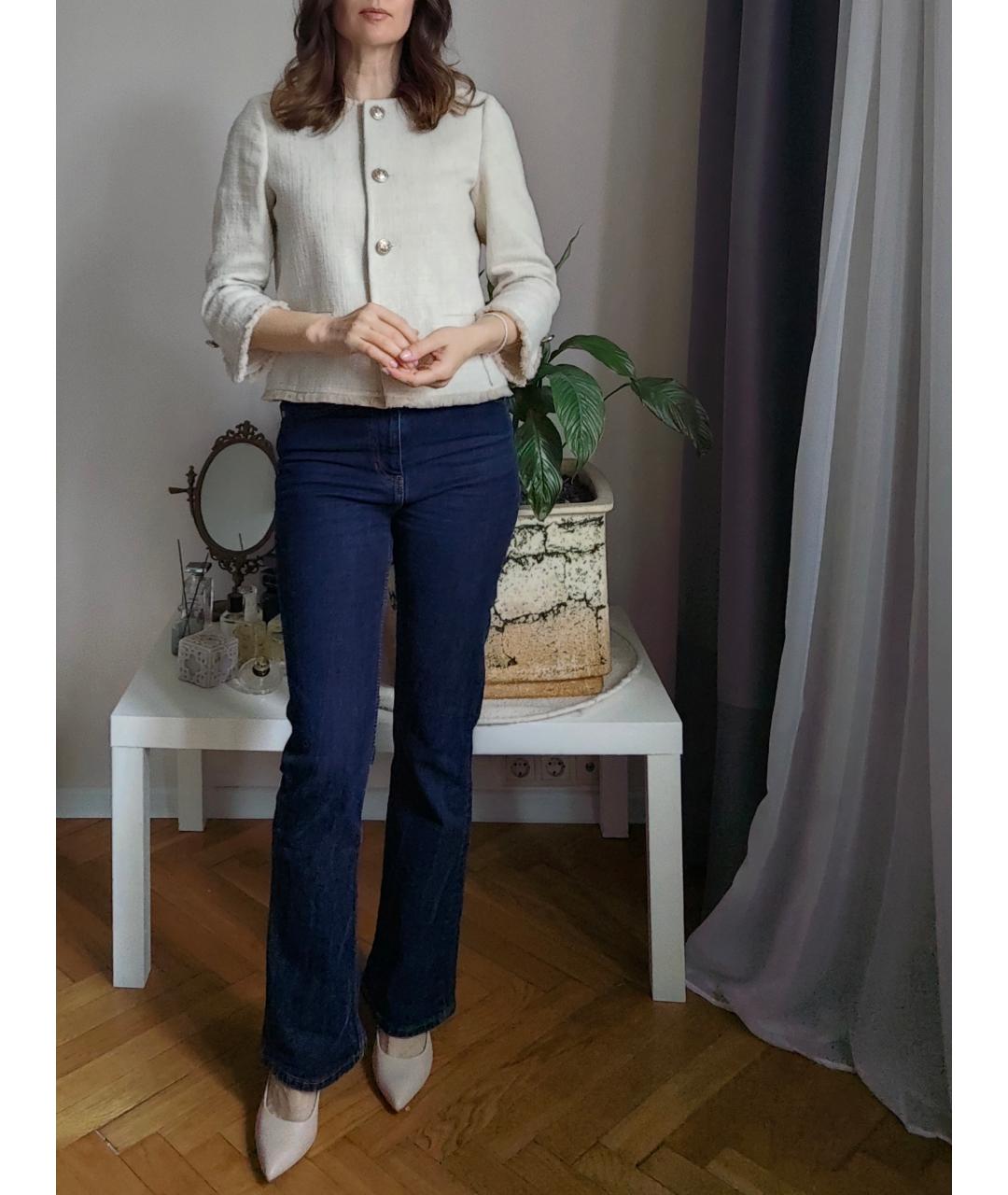 SEVENTY Белый твидовый жакет/пиджак, фото 6