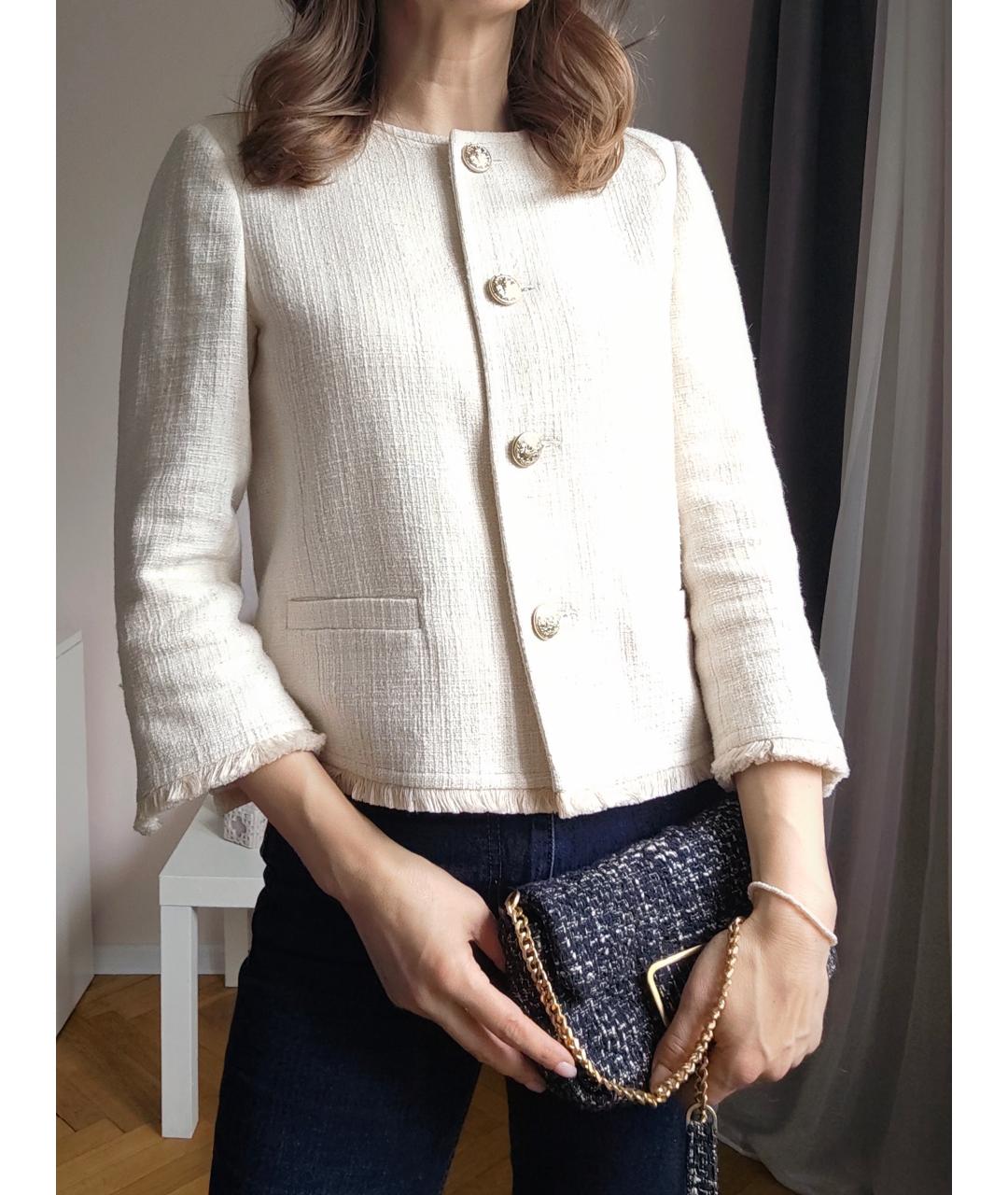 SEVENTY Белый твидовый жакет/пиджак, фото 2