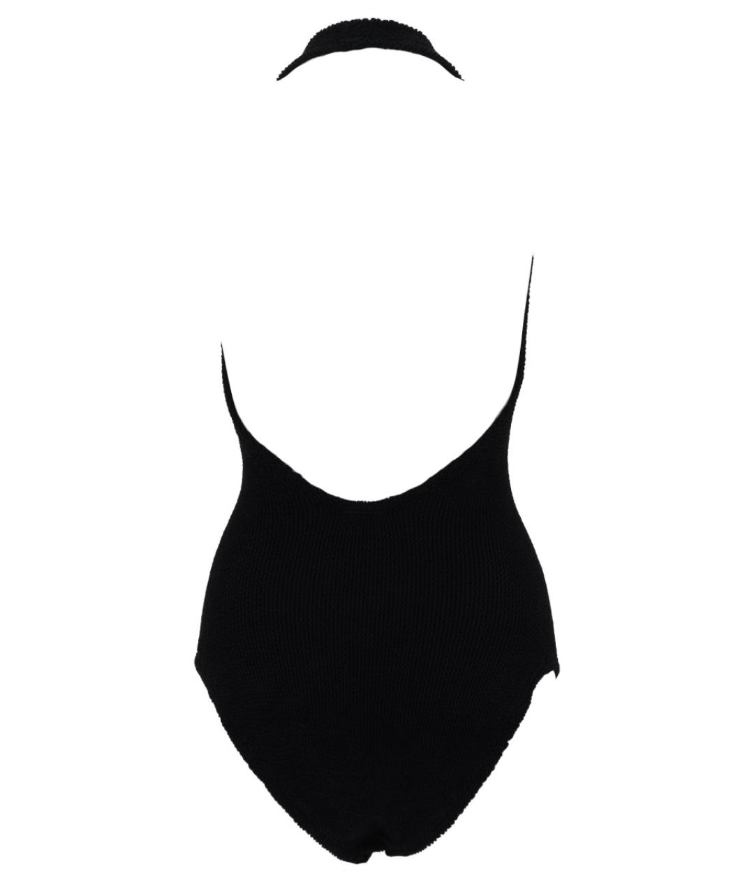 HUNZA G Черный полиамидовый купальник, фото 2