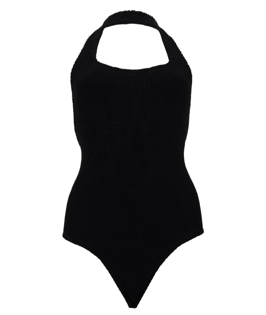 HUNZA G Черный полиамидовый купальник, фото 1