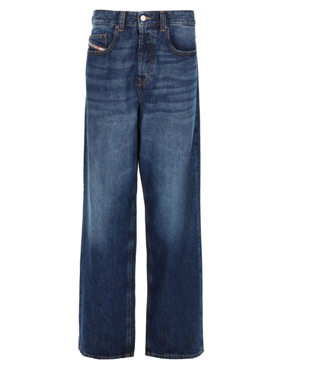 DIESEL Синие хлопковые прямые джинсы, фото 1