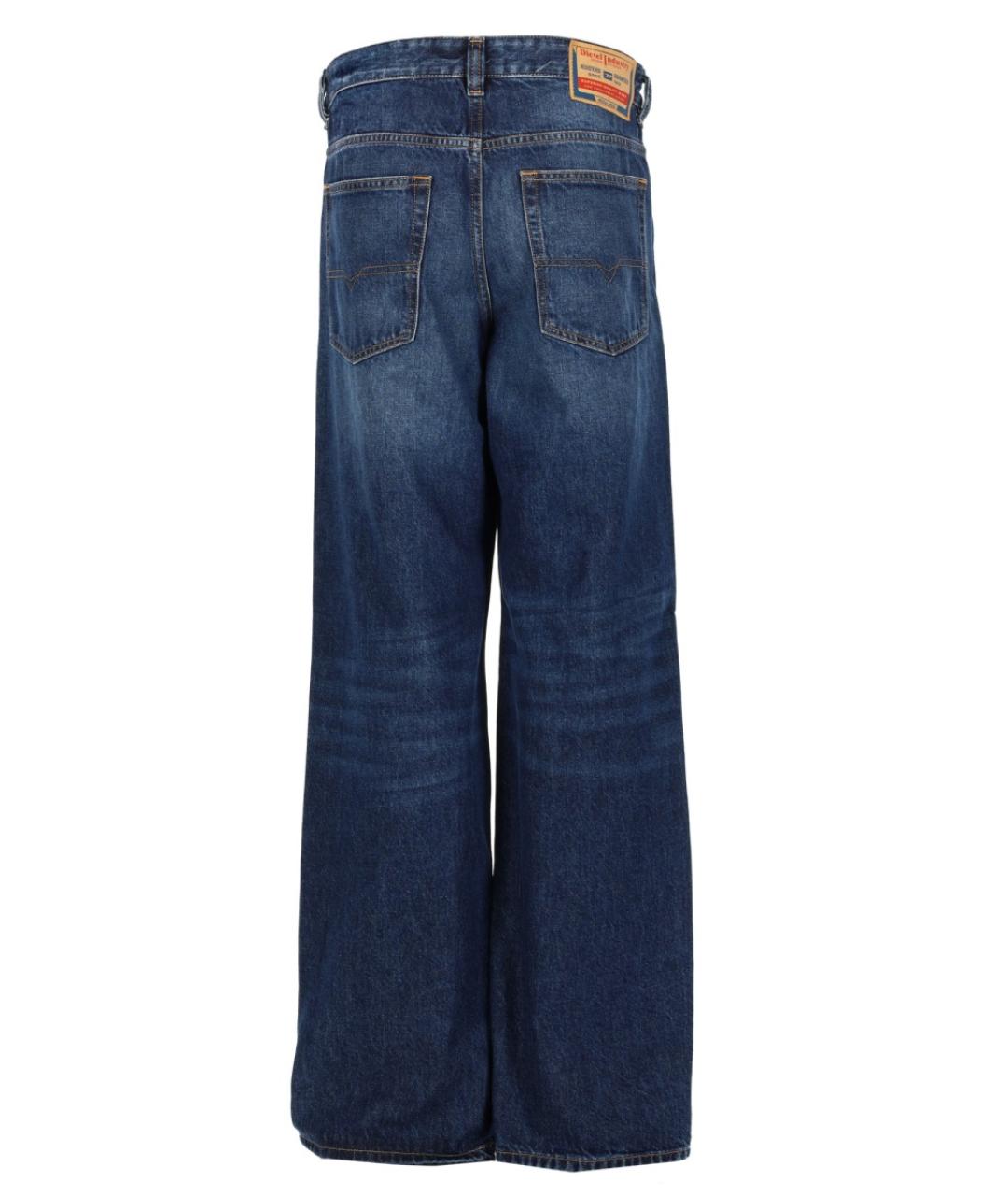 DIESEL Синие хлопковые прямые джинсы, фото 2