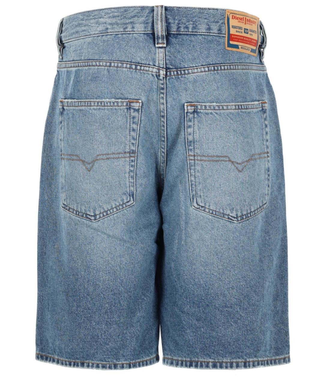 DIESEL Синие хлопковые шорты, фото 2
