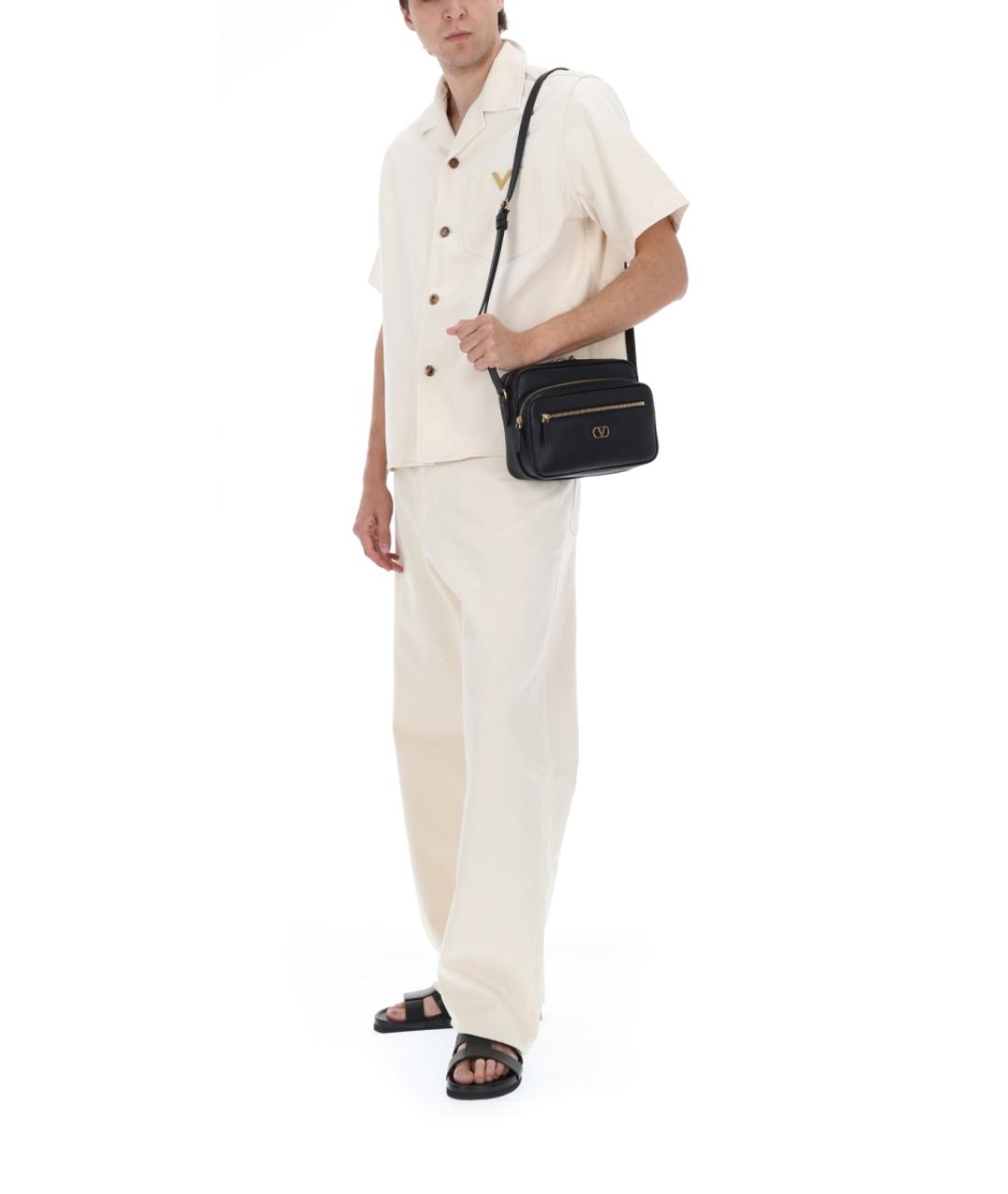 VALENTINO Белые хлопковые повседневные брюки, фото 3