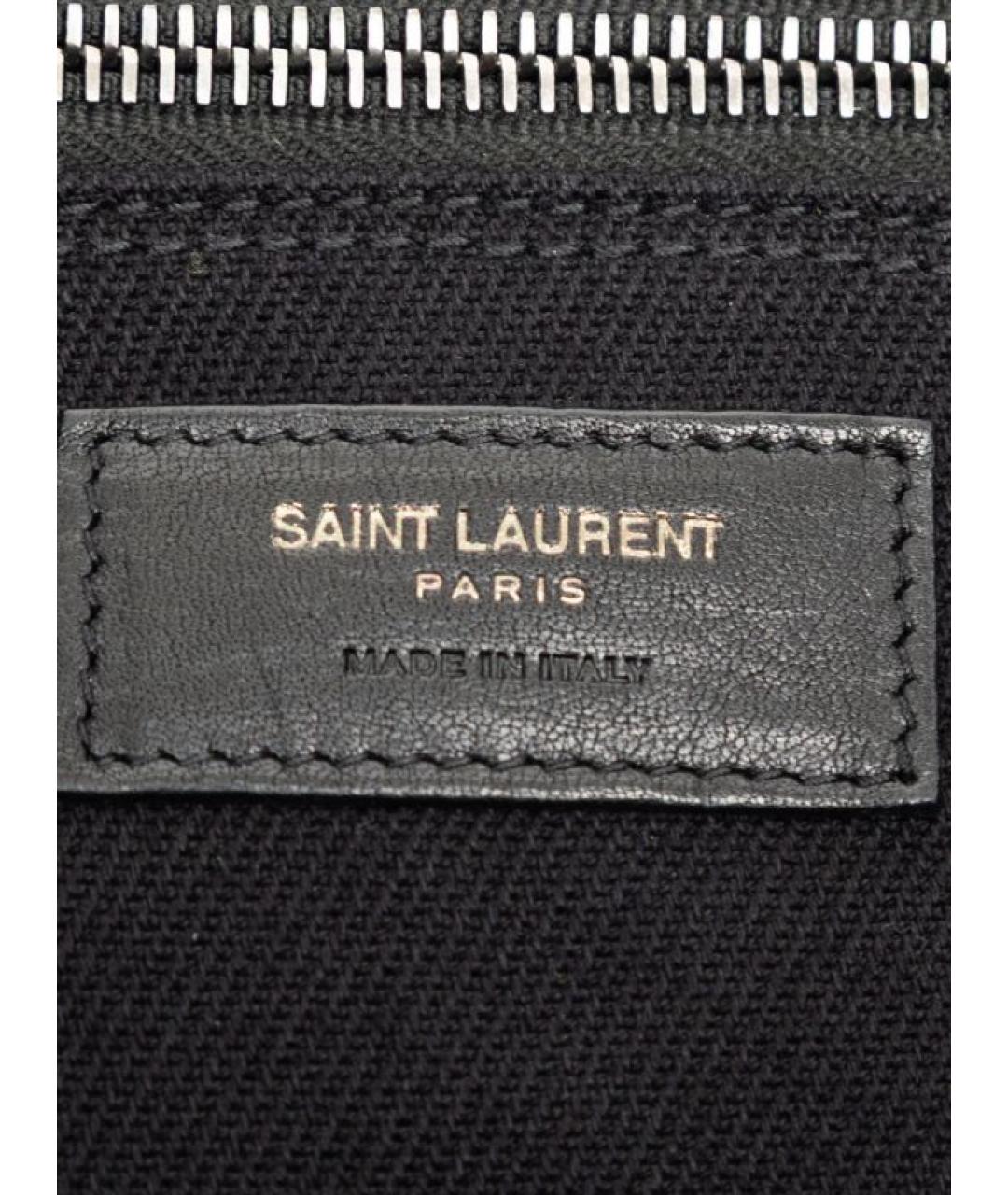 SAINT LAURENT Черная сумка тоут, фото 4