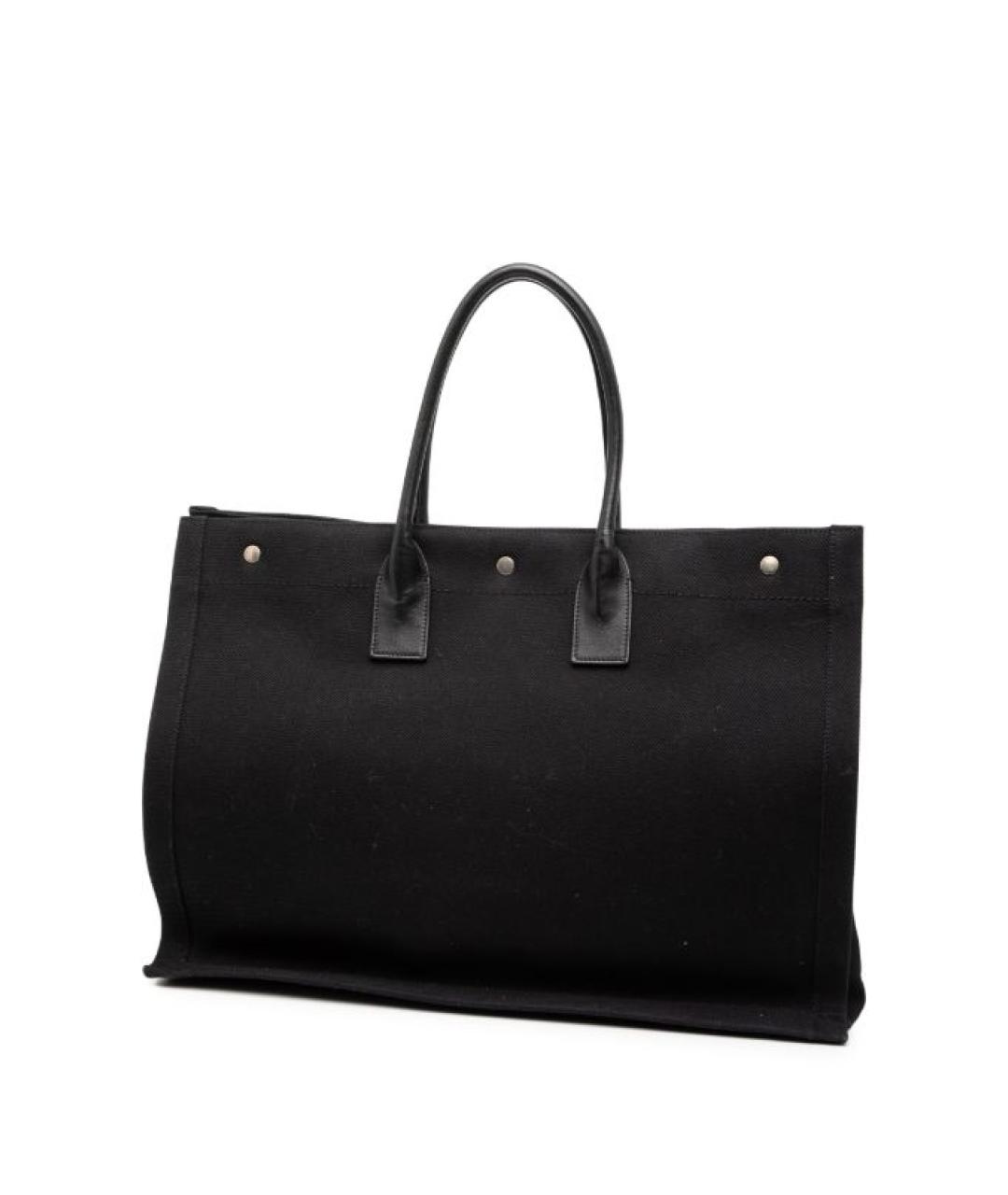 SAINT LAURENT Черная сумка тоут, фото 3