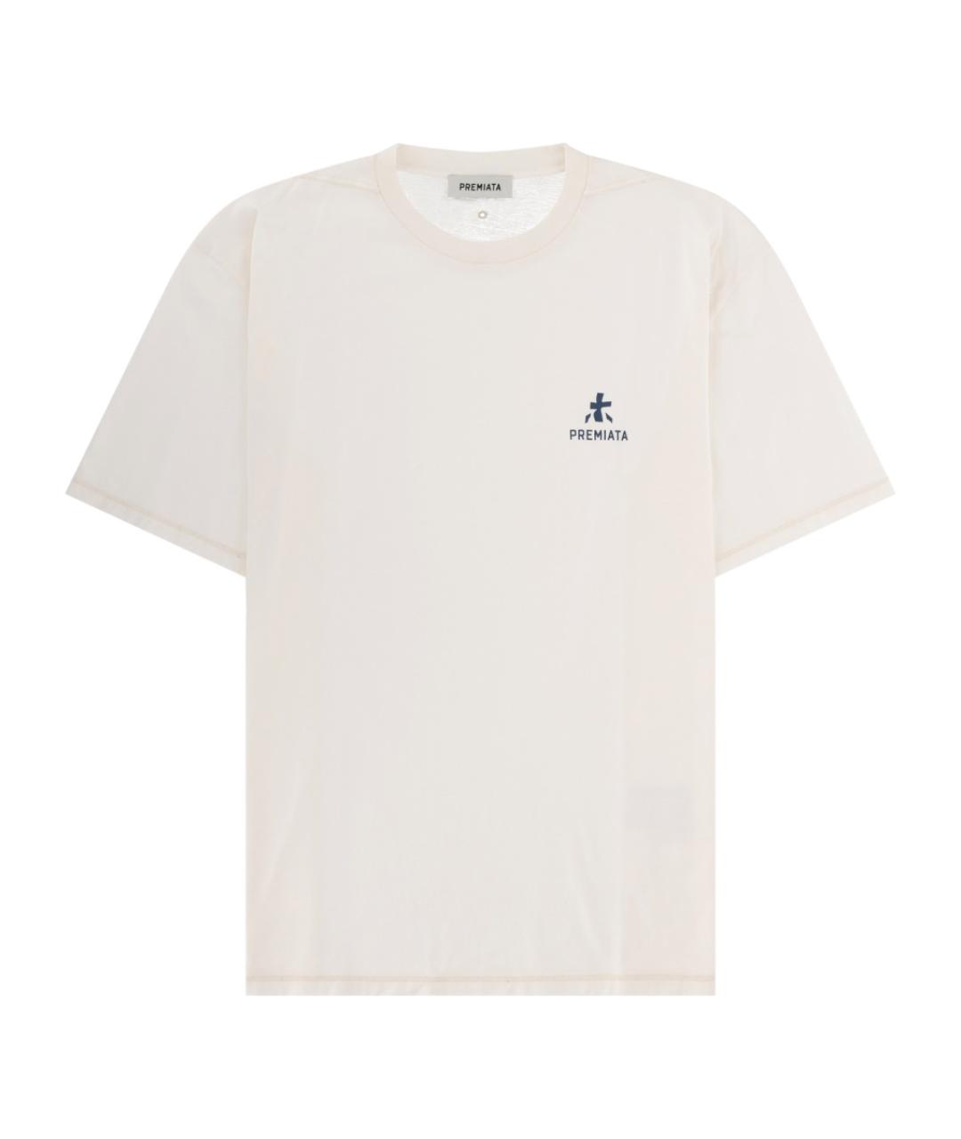 PREMIATA Белая хлопковая футболка, фото 1