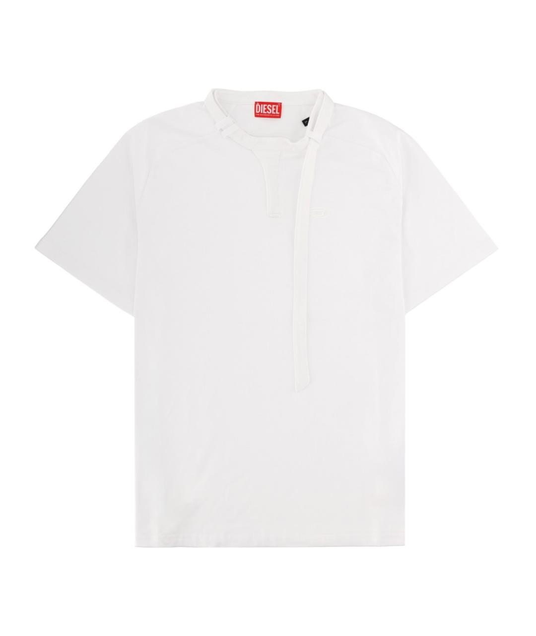 DIESEL Белая хлопковая футболка, фото 1