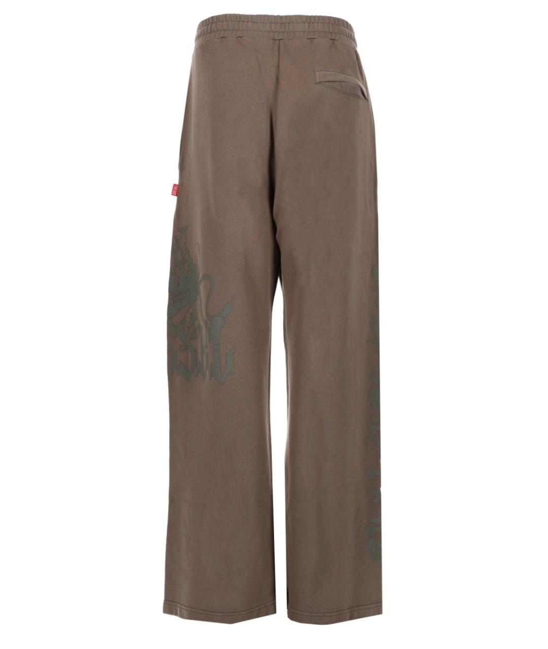 DIESEL Коричневые хлопковые повседневные брюки, фото 2