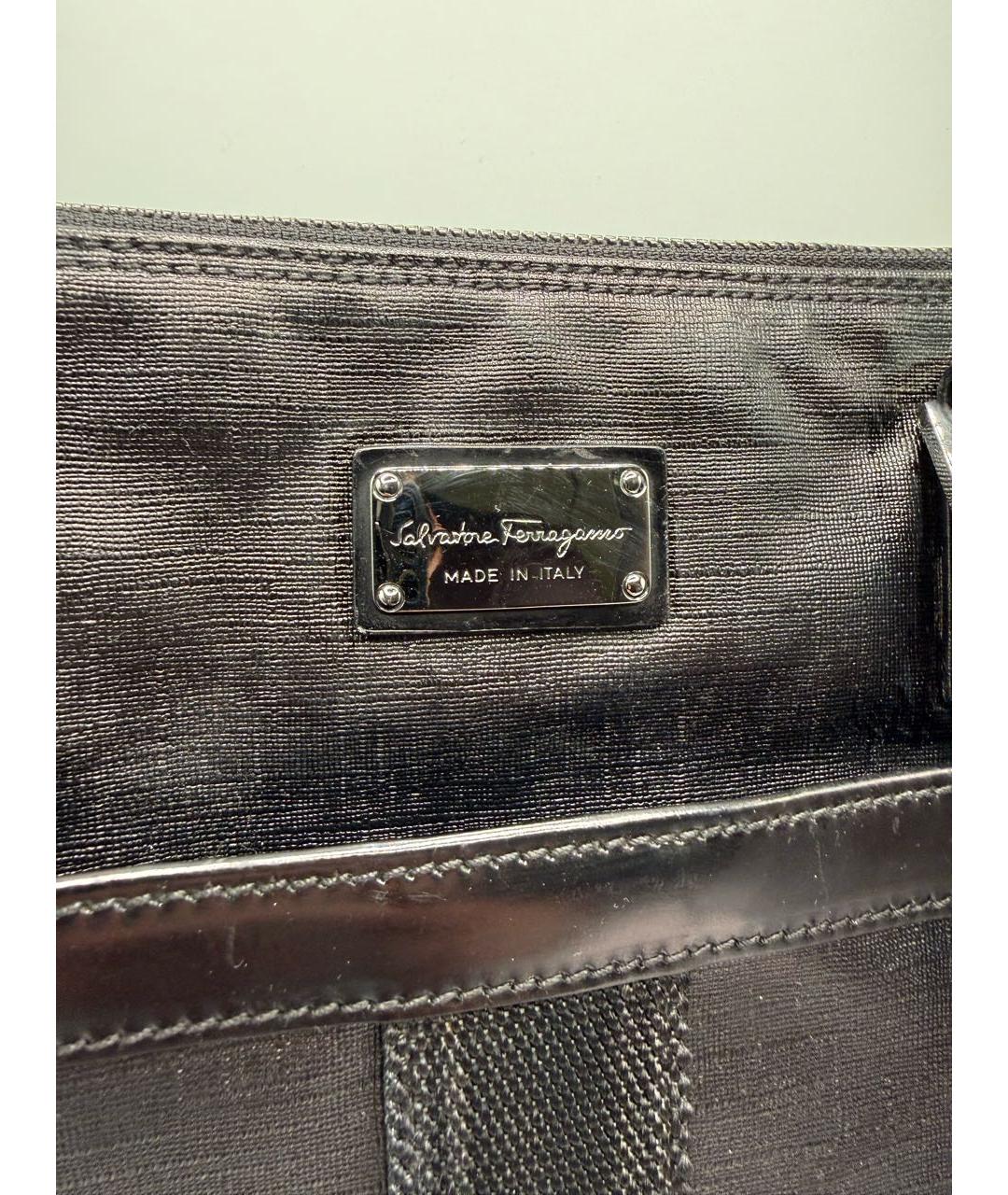 FERRAGAMO Черная сумка на плечо, фото 9