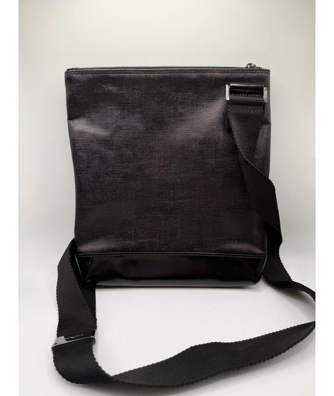 FERRAGAMO Черная сумка на плечо, фото 3