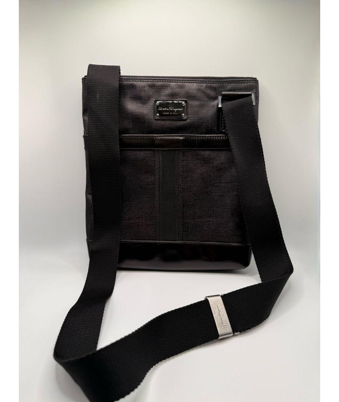 FERRAGAMO Черная сумка на плечо, фото 2