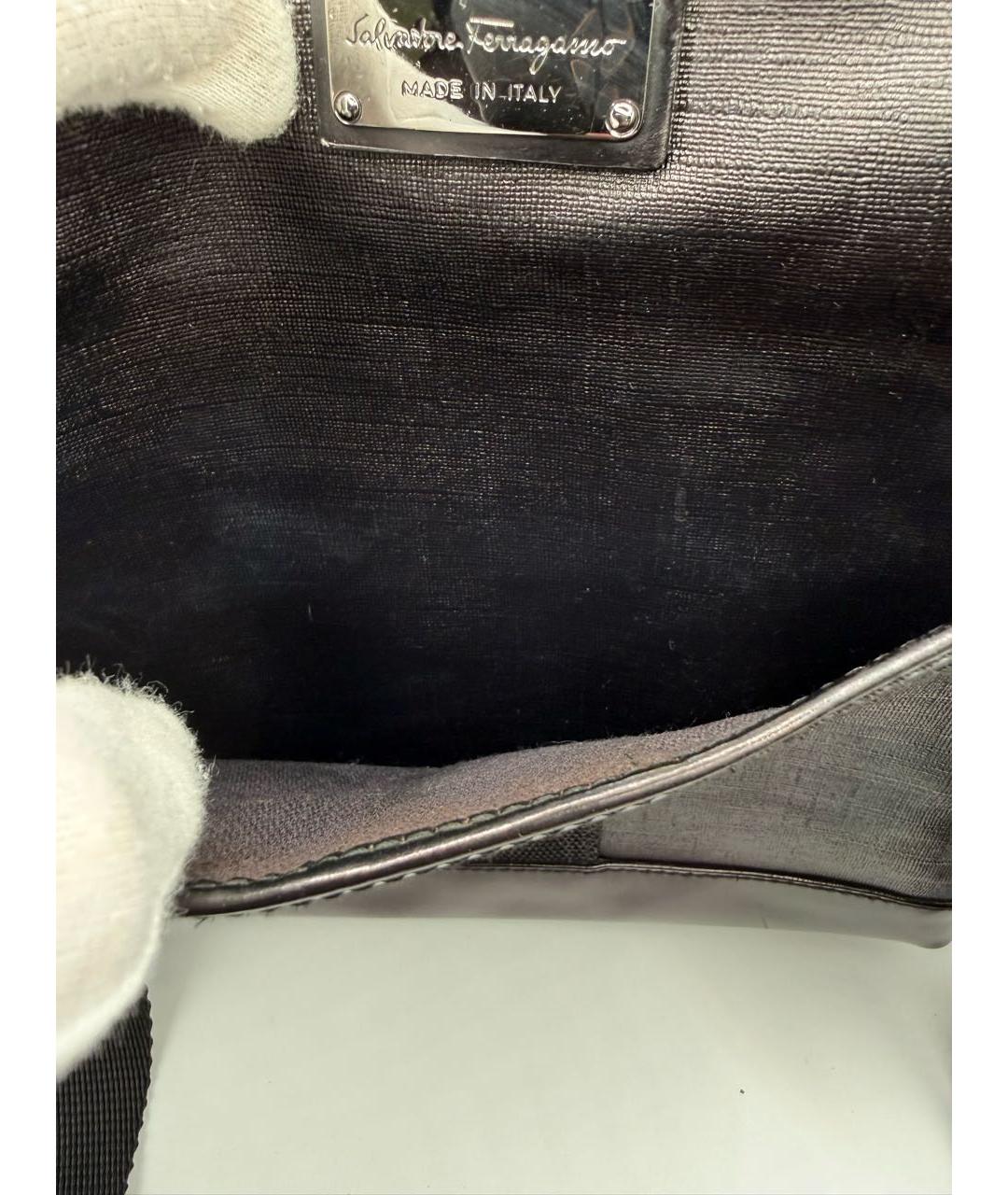 FERRAGAMO Черная сумка на плечо, фото 5