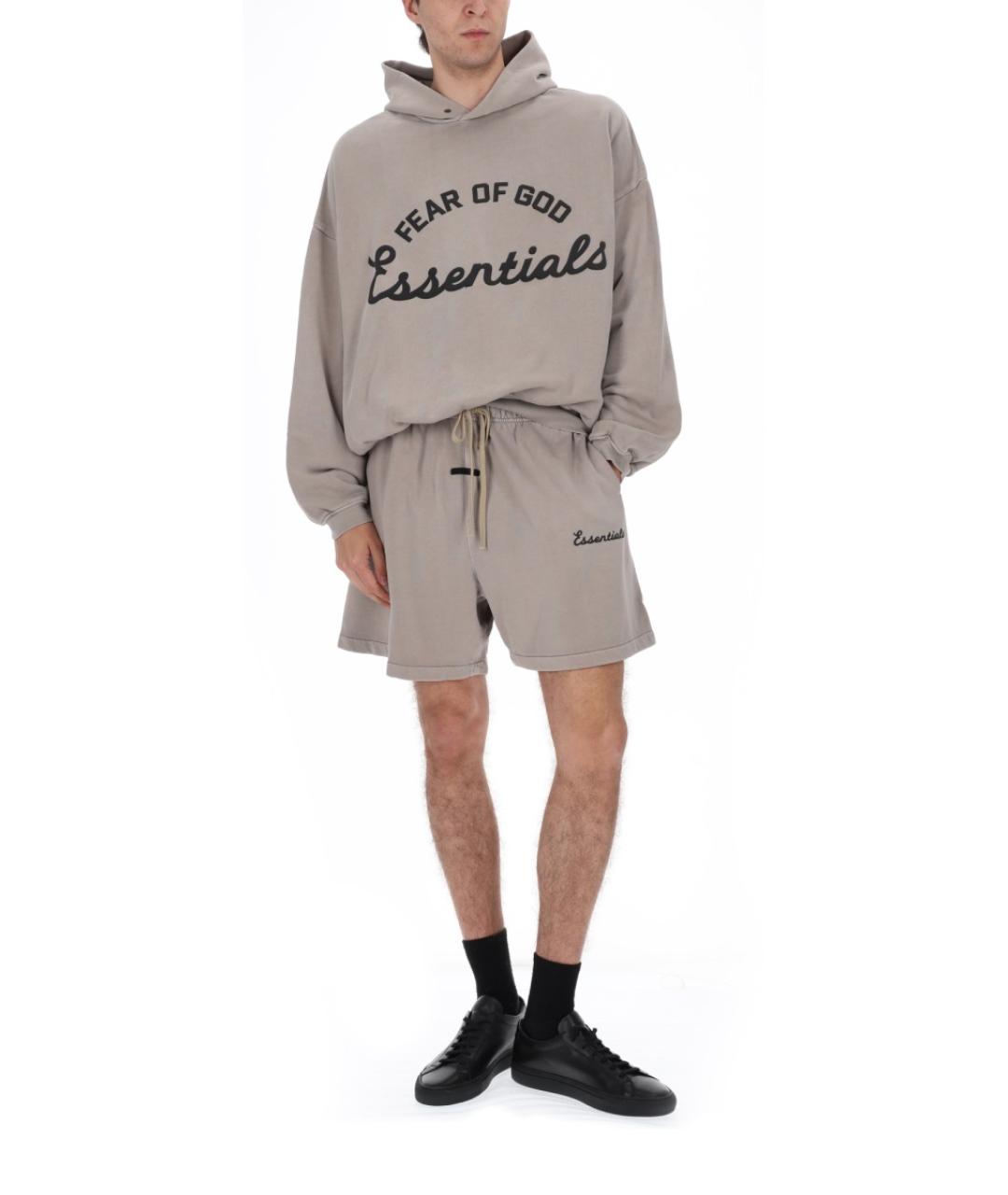 FEAR OF GOD ESSENTIALS Серые хлопковые шорты, фото 2