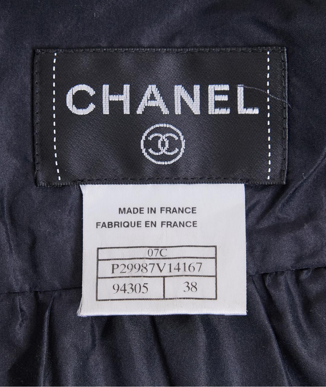 CHANEL Черная шелковая блузы, фото 3