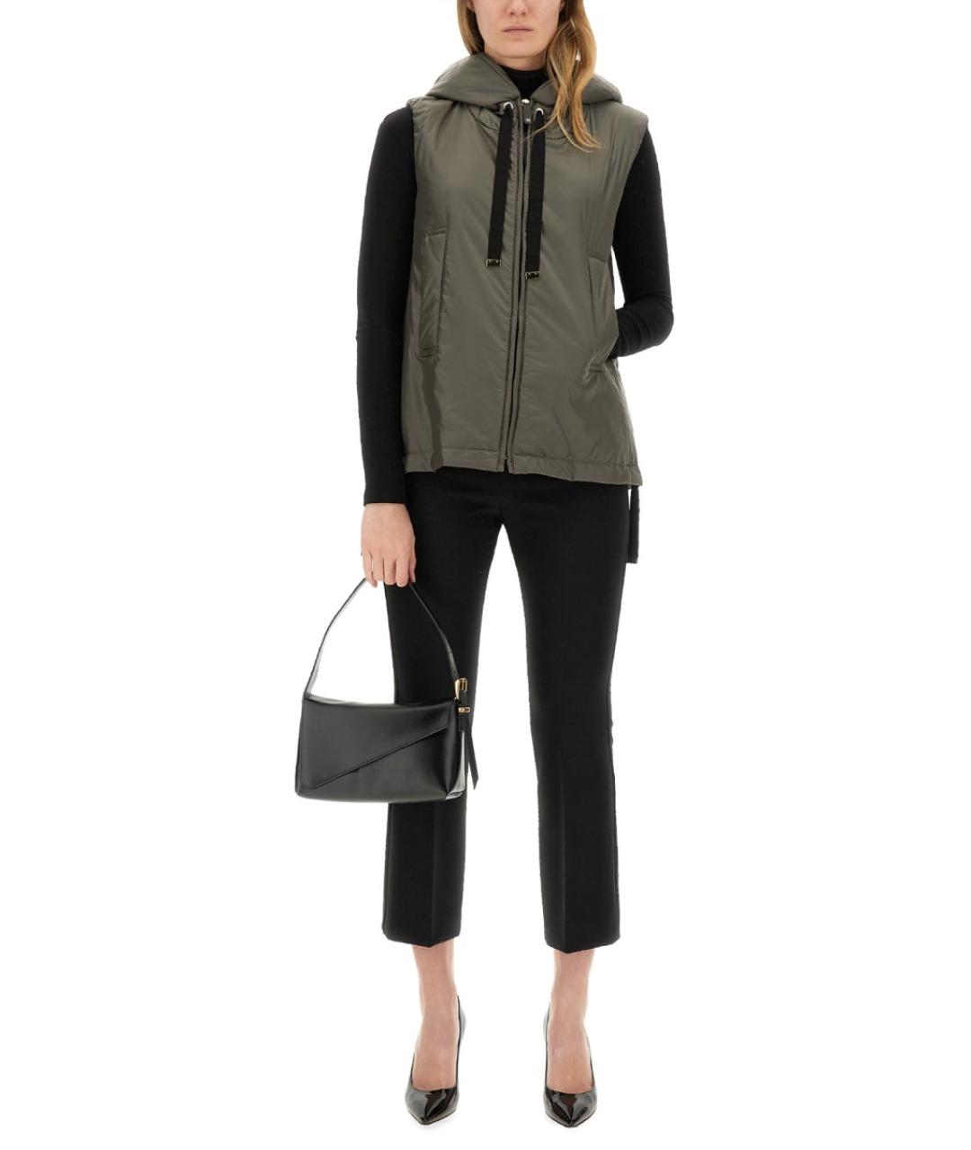 'S MAX MARA Серый полиэстеровый жилет, фото 1