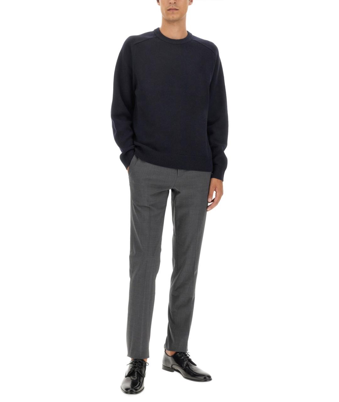 THEORY Синий шерстяной джемпер / свитер, фото 2