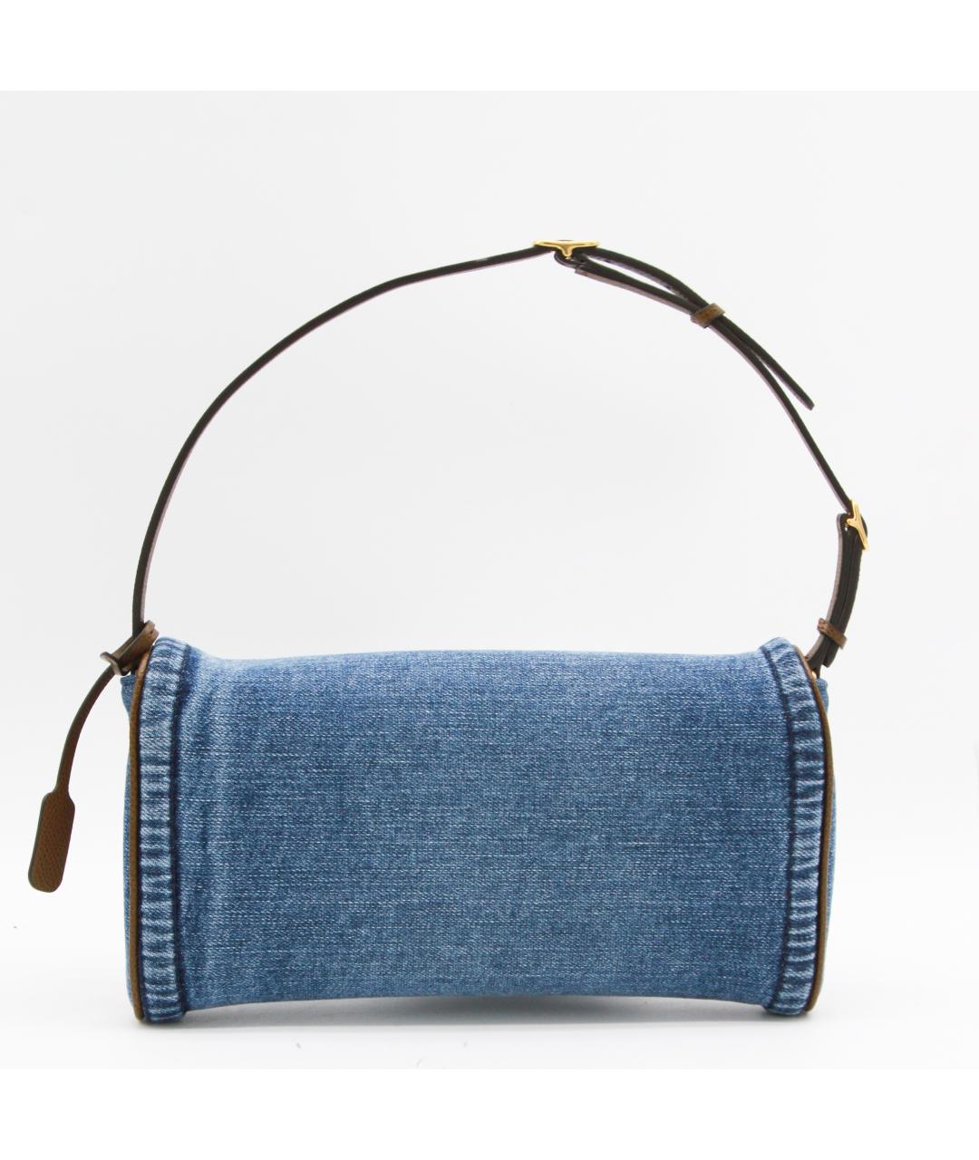 VALENTINO Синяя тканевая сумка через плечо, фото 3