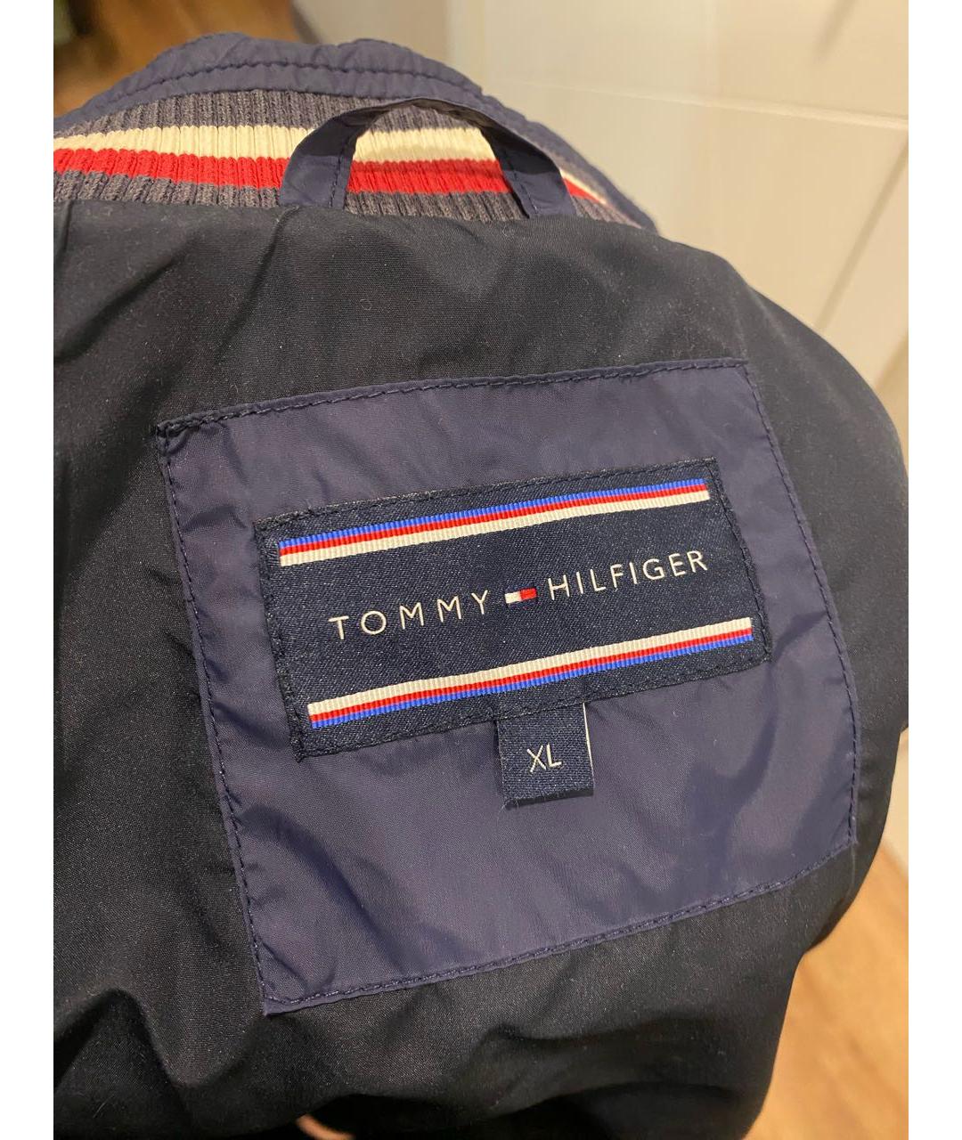 TOMMY HILFIGER Темно-синяя полиамидовая куртка, фото 5