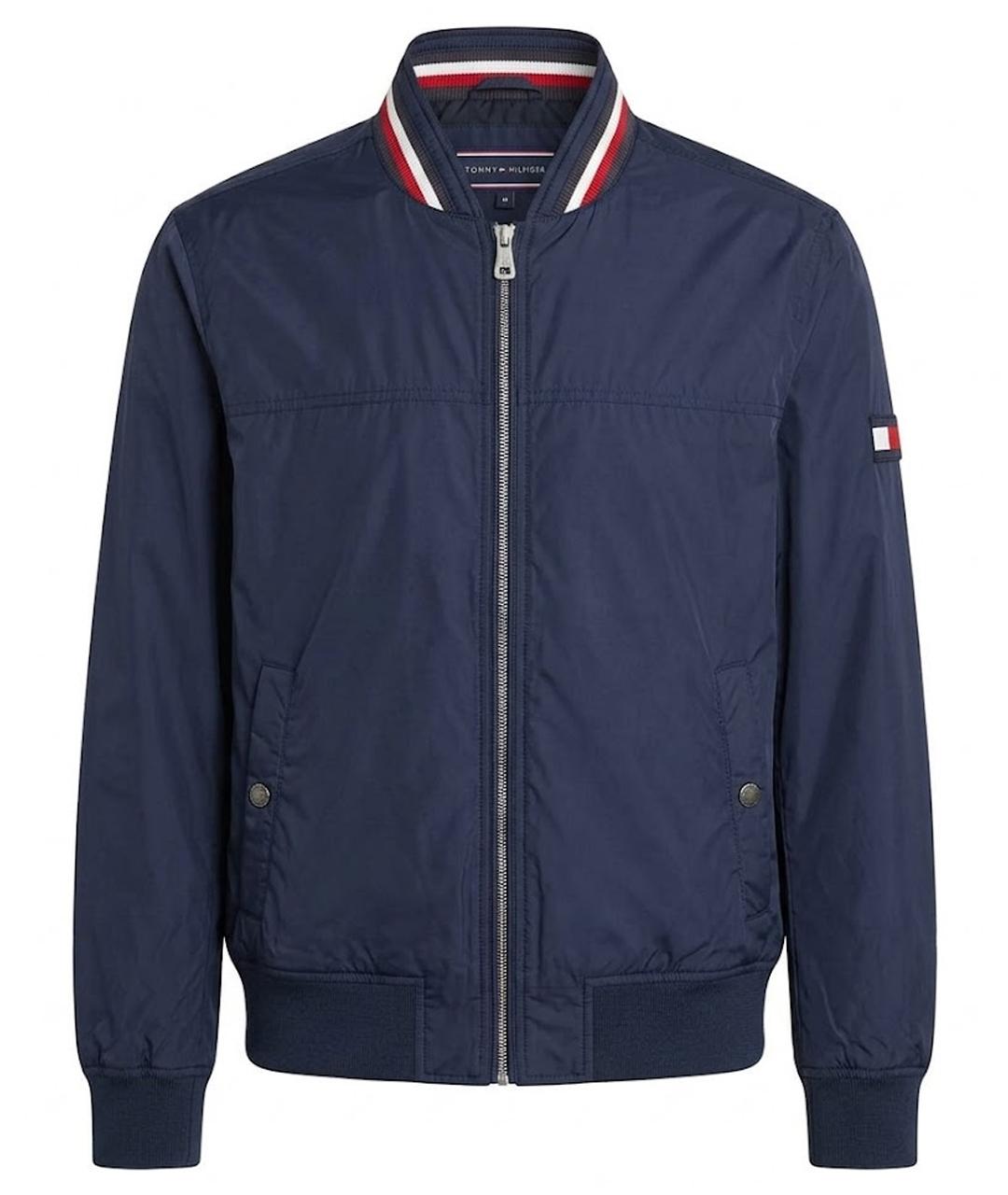 TOMMY HILFIGER Темно-синяя полиамидовая куртка, фото 1