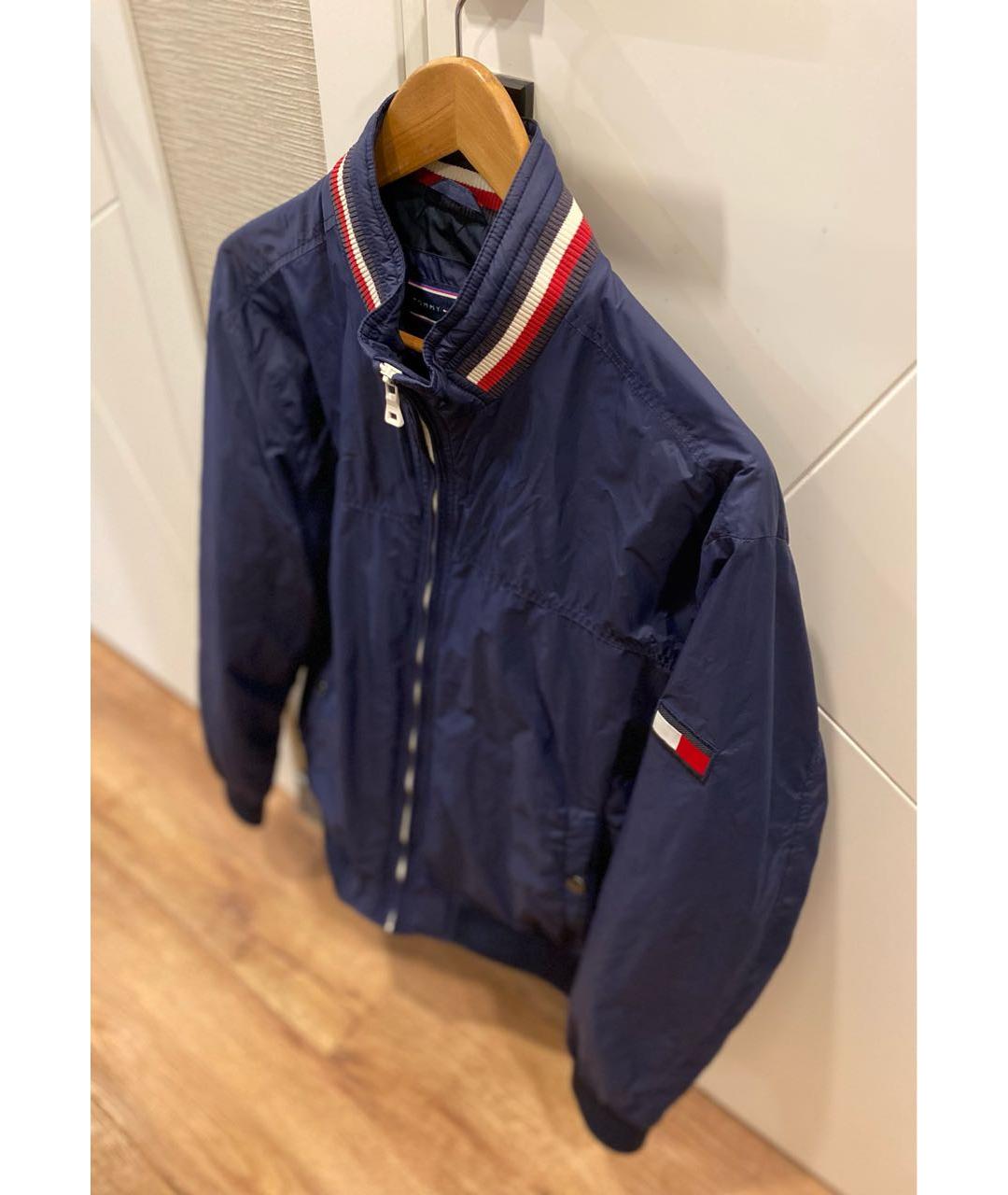 TOMMY HILFIGER Темно-синяя полиамидовая куртка, фото 3