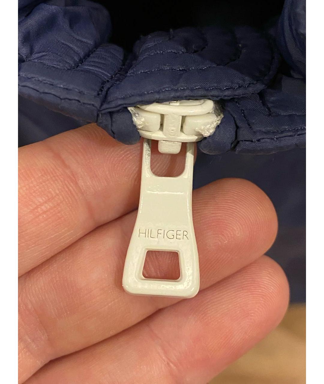 TOMMY HILFIGER Темно-синяя полиамидовая куртка, фото 6