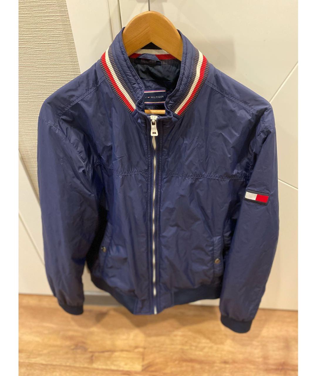 TOMMY HILFIGER Темно-синяя полиамидовая куртка, фото 9