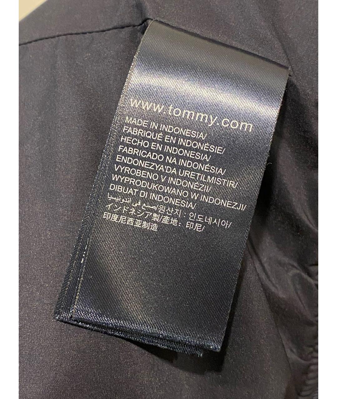 TOMMY HILFIGER Темно-синяя полиамидовая куртка, фото 7