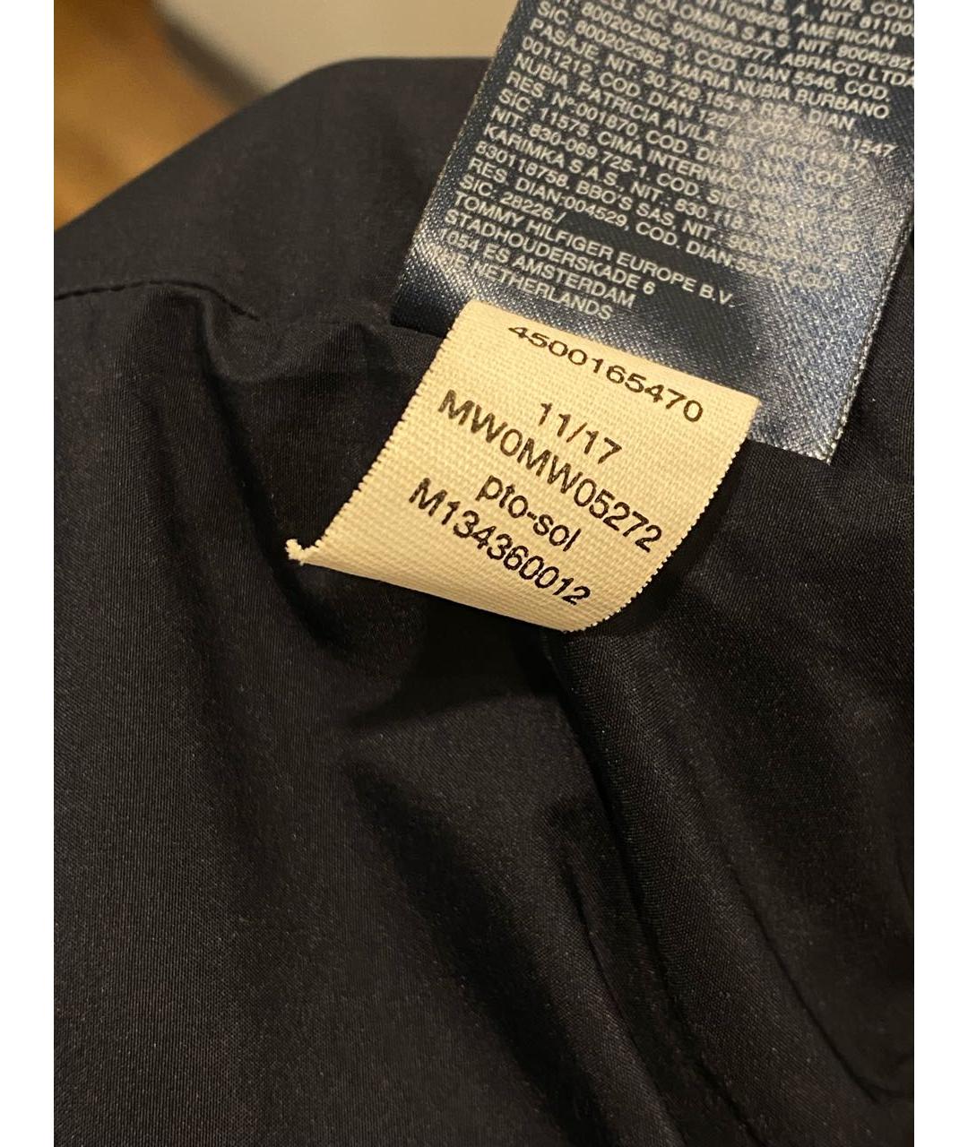 TOMMY HILFIGER Темно-синяя полиамидовая куртка, фото 8