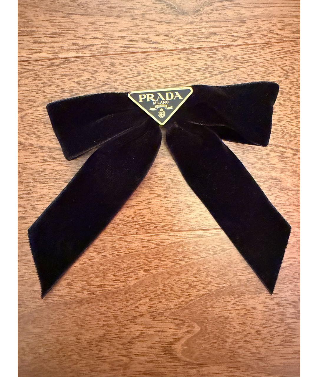 PRADA Черная заколка, фото 5