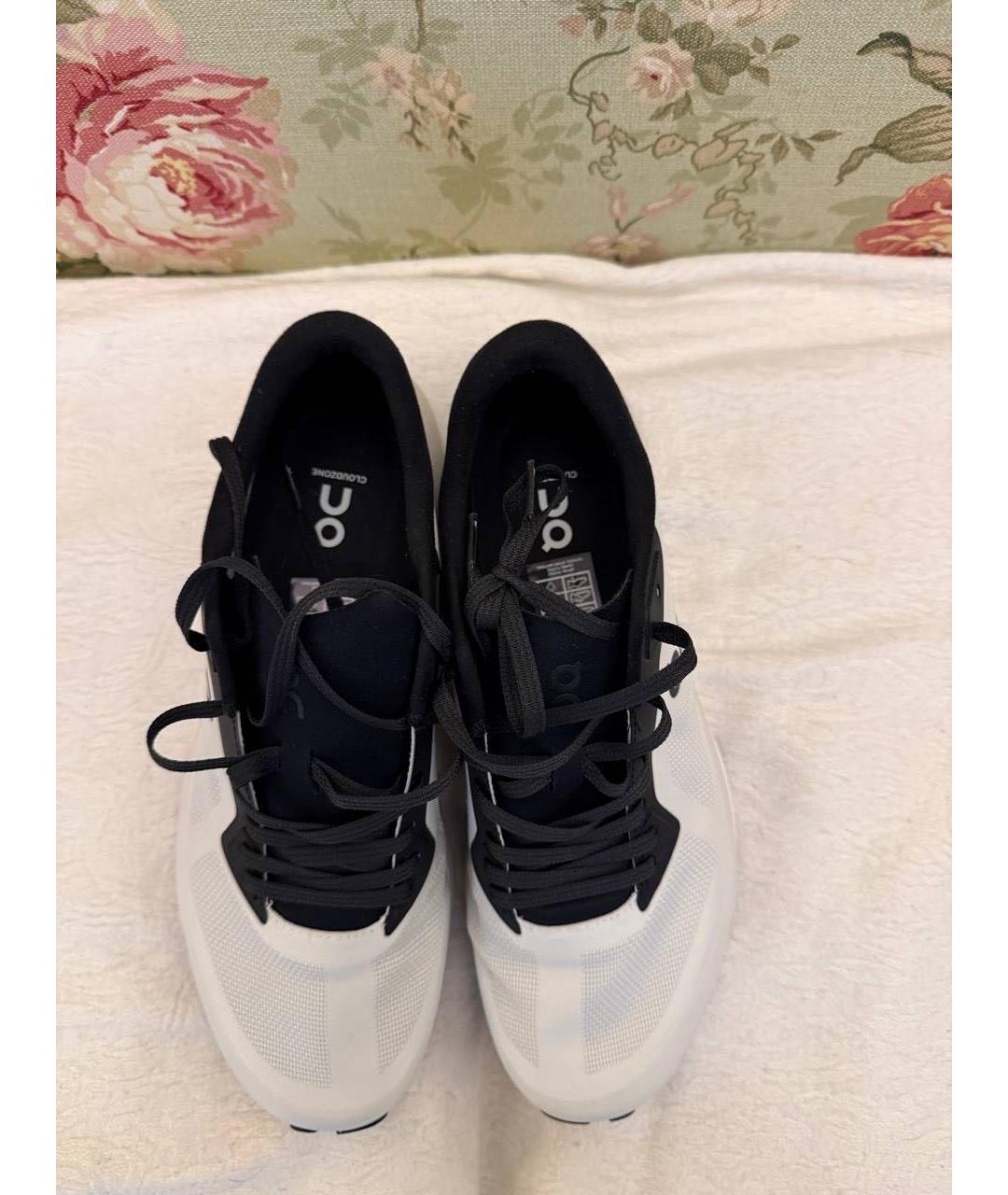 ON Белые текстильные низкие кроссовки / кеды, фото 2