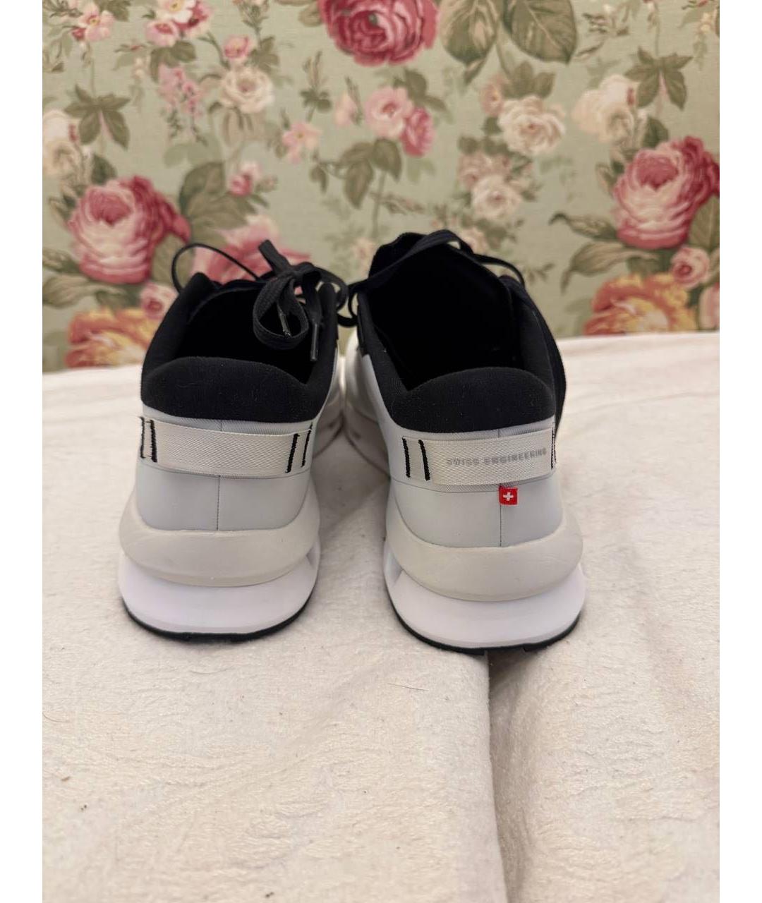 ON Белые текстильные низкие кроссовки / кеды, фото 4