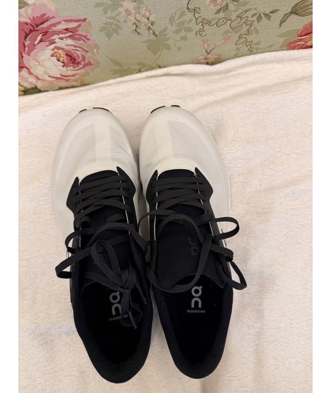 ON Белые текстильные низкие кроссовки / кеды, фото 3