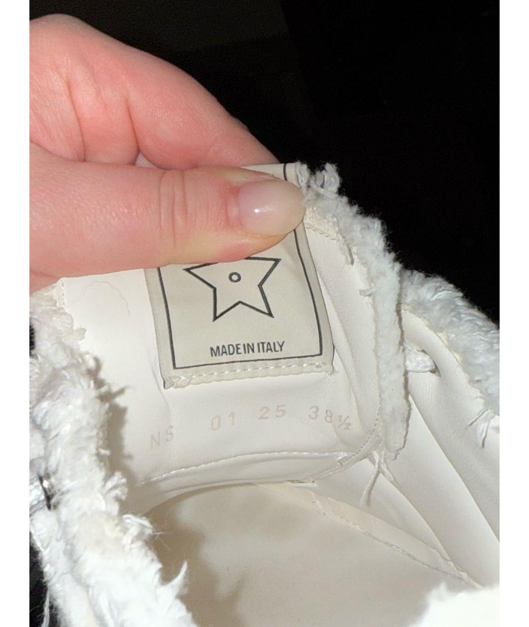 CHRISTIAN DIOR Белые текстильные кеды, фото 6