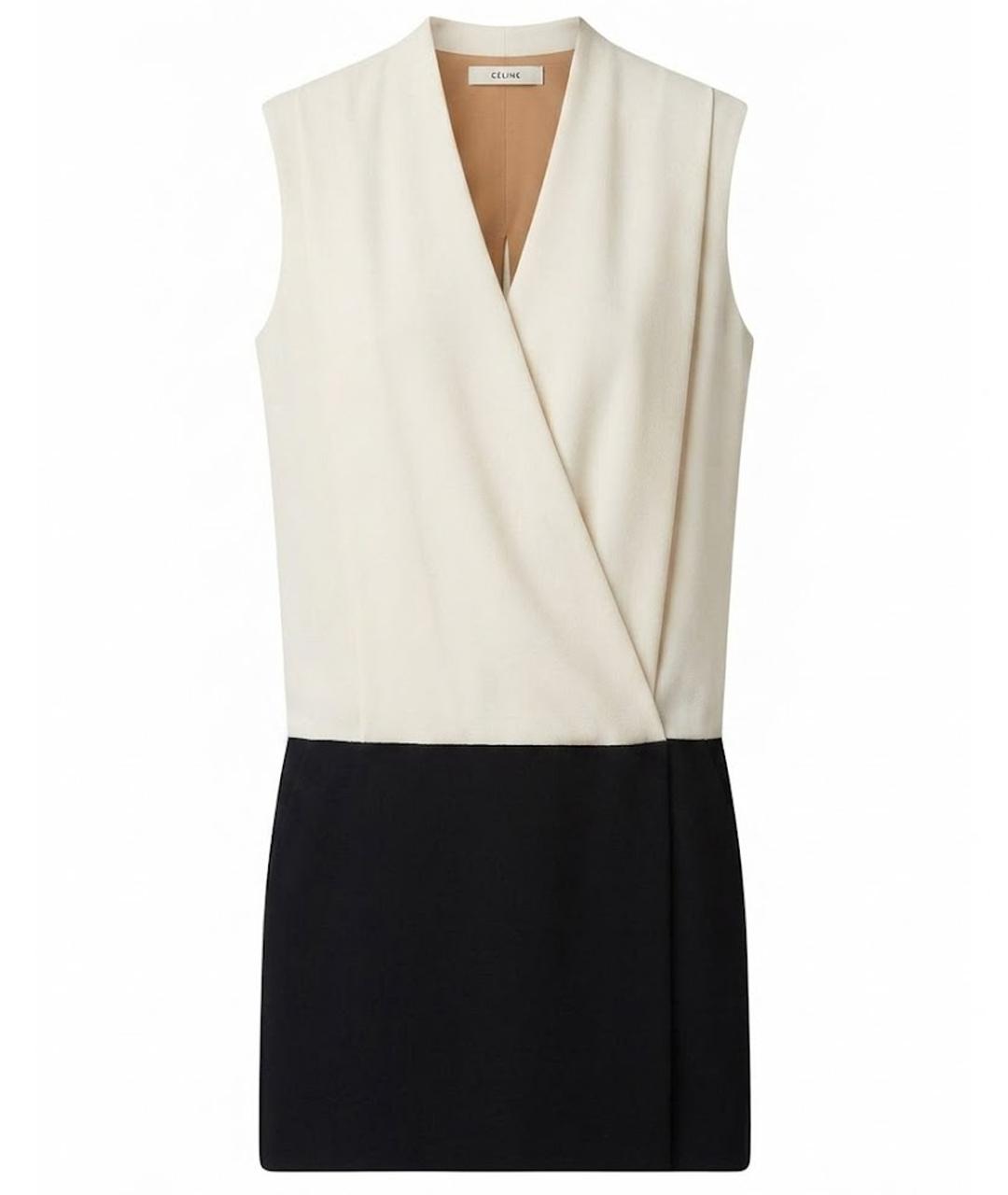 CELINE Мульти шелковое коктейльное платье, фото 1