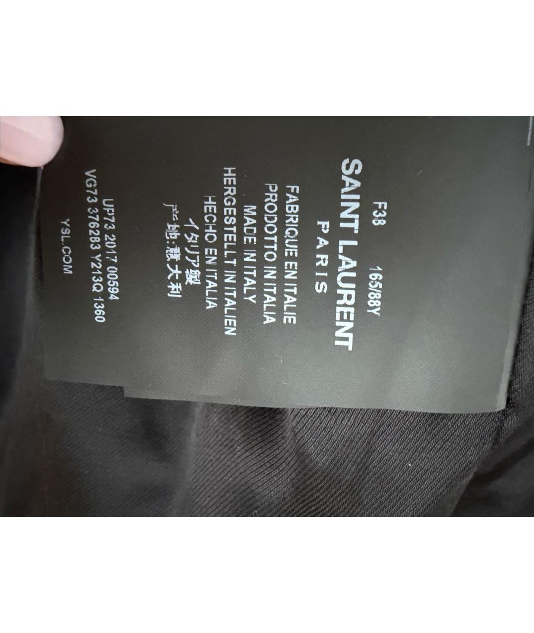 SAINT LAURENT Хаки шерстяная куртка, фото 4