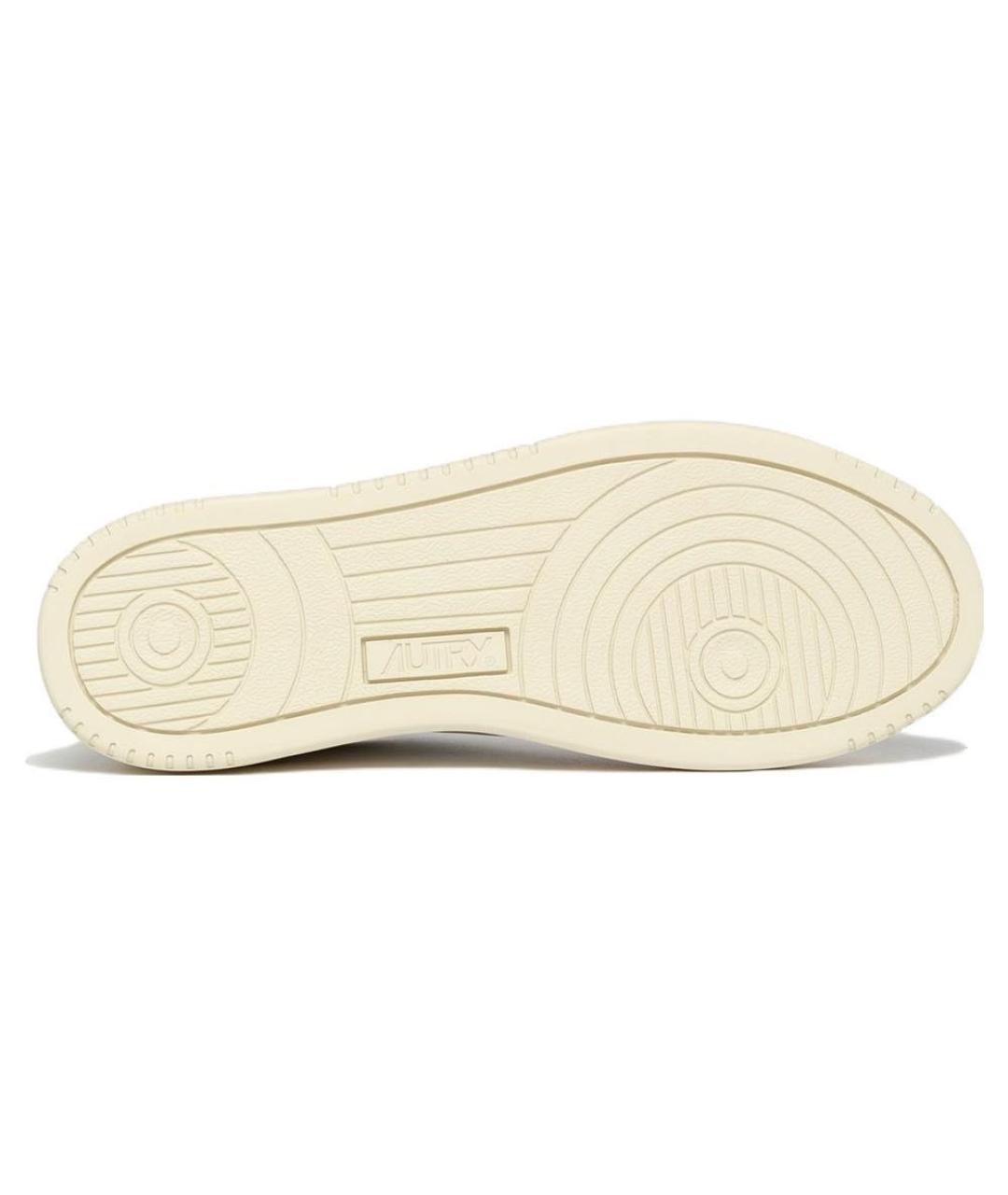 AUTRY Белые кожаные низкие кроссовки / кеды, фото 5