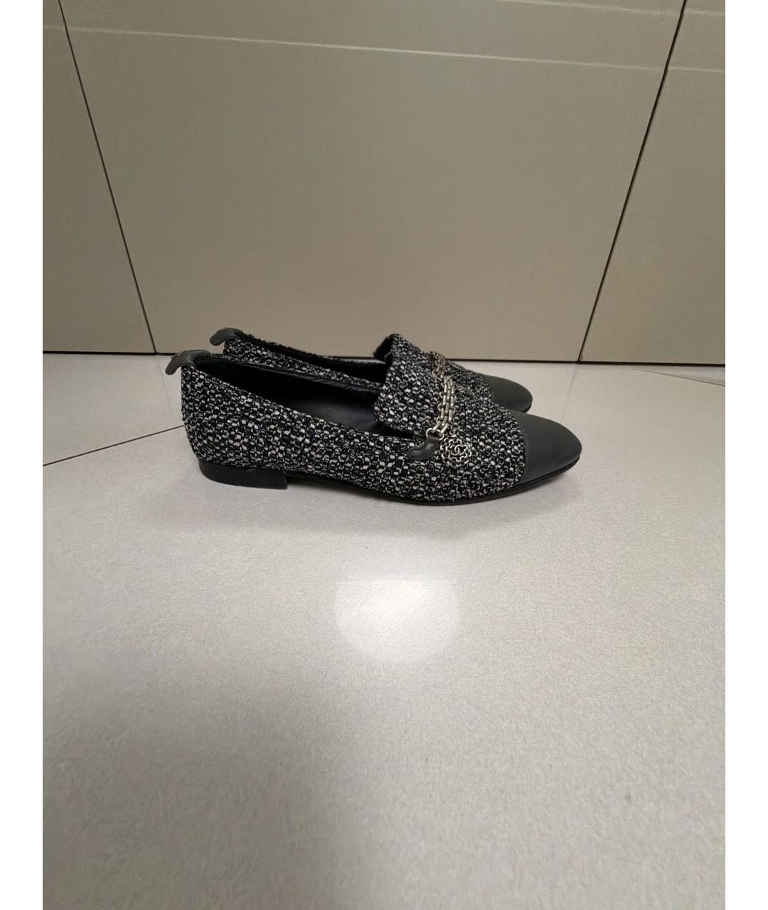 CHANEL Черные балетки, фото 5
