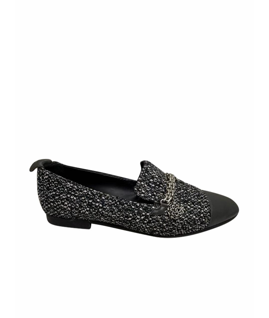 CHANEL Черные балетки, фото 1
