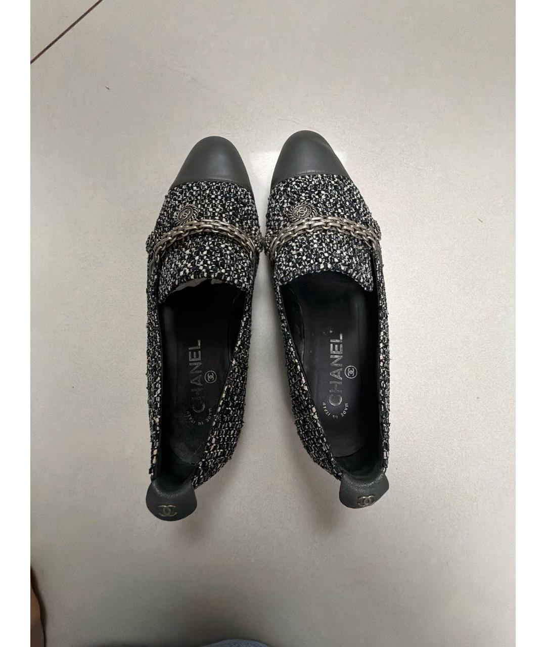 CHANEL Черные балетки, фото 3